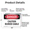 Signmission Caution Buried Cable Danger Sign, Aluminum, 10in W x 7in L, 2PK OS-2PACK-DS-A-710-L-2277 - alternate 5